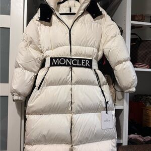 Moncler Cream Quilted Jacket